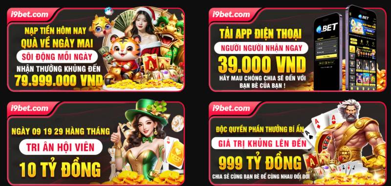 Những ưu đãi thiết thực dành cho người chơi tại i9bet