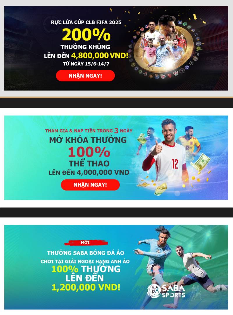 Ưu đãi sự kiện thể thao và giải đấu tại 12bet