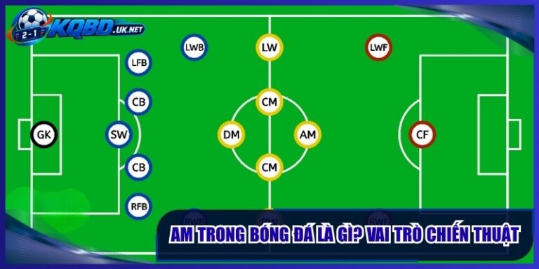 AM Trong Bóng Đá Là Gì? Vai Trò Chiến Thuật Quan Trọng